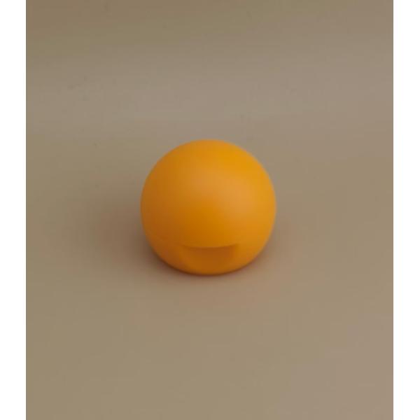 Quality Yellow Plastic Smooth Matte Spherical Lid for Cosmetic Bottles for sale