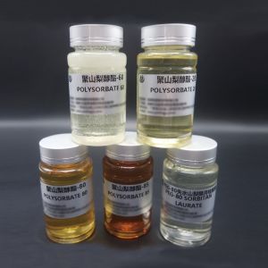 Buy cheap Tween 60 Polysorbate 60 Polyoxyethylene (20) Sorbitan Monolaurate Industry Grade Cosmetic Grade Manufacturer from wholesalers