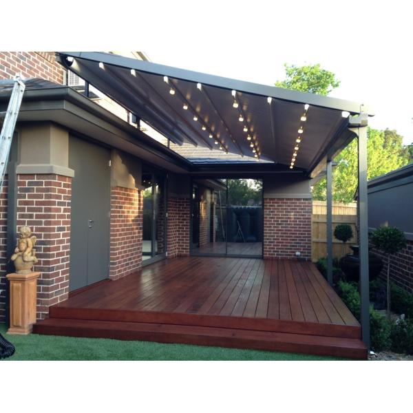 Quality Aluminum Alloy Retractable Awning Waterproof PVC Retractable Patio Awning for sale