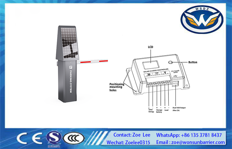 Buy cheap Automatic Parking Gate Featuring Solar Integrated Designed for Vehicle Entry in Parking Garages from wholesalers