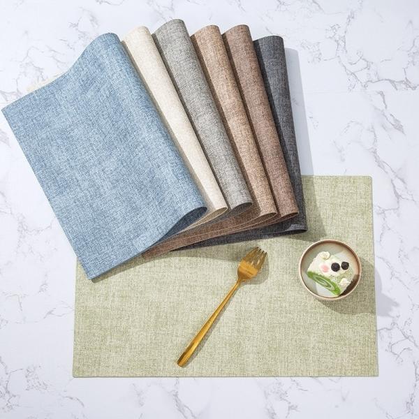 Xin Hui Kitchen or Dining Table Mat Place Mat with Printing Pattern in Grey and