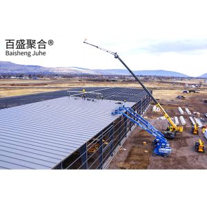 Prefabricated Steel Metal Frame Structure Warehouse with Light Type and AiSi
