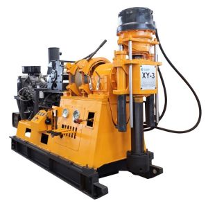 75mm Depth Diamond Core Drill Rig , Exploration Drilling Equipment Diesel