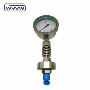 Customized High Temperature Pressure Gauge 100mm With Radiator