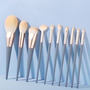 Buy cheap OEM ODM Synthetic Fibers Blue 15 Pcs Makeup Brush Set from wholesalers