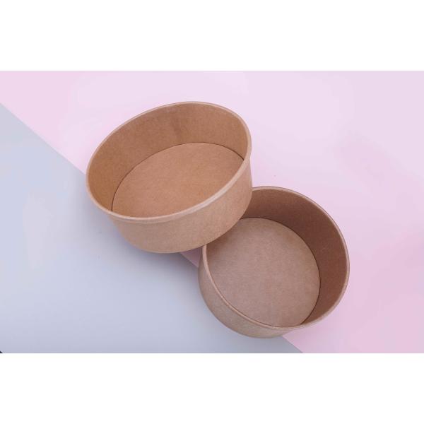 Buy cheap Eco-Friendly Disposable Kraft Paper Soup Fruit Bowl With Lid from wholesalers