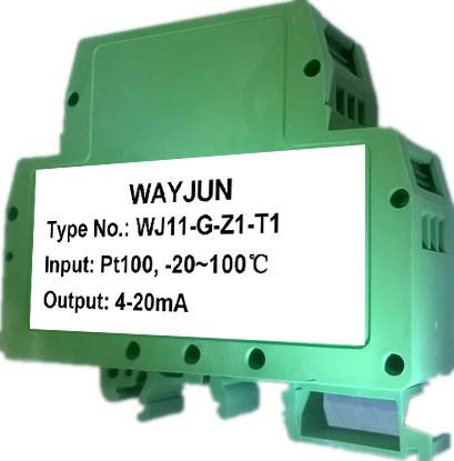 Buy cheap WAYJUN 3000V isolation two wire 4-20mA loop powered RTD temperature signal transmitter DIN35 signal converter from wholesalers