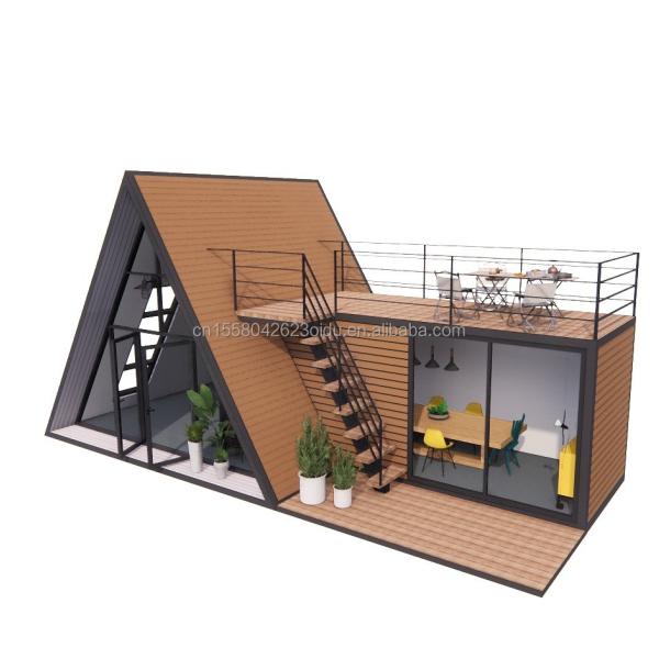 Customizable and Durable Wooden A-Shaped Steel Structure House for Modern
