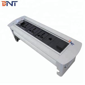 Conference Tabletop Hidden Electric Rotating Power Outlet Box / Desktop