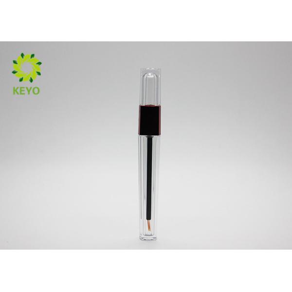 Square Crystal Empty Eyeliner Tubes , Clear Plastic Mascara Empty Container