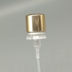 Buy cheap Golden Perfume Pump Dispenser with Secure Lock Seal for Premium Fragrance Bottles from wholesalers