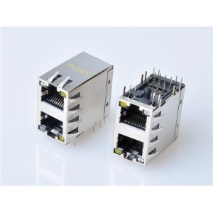 Buy cheap HULYN RJ45Jack, Shielded RJ45 Modular Jack Connector,with LEDs, 2x1 Ports,RJ45 connector LED from wholesalers