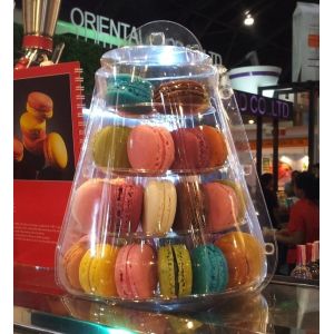 Buy cheap 6 Tier White 1mm Plastic Macaron Packaging Macaron Wedding Display from wholesalers