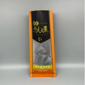 Buy cheap Custom Back Seal Pouch Clear Side Gusset Quad Seal Stand Up Food Nut Snack Candy Eight Side Seal Transparent Plastic Bag from wholesalers