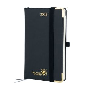 Buy cheap Black Leatherette Cover Small Academic Planner With Hourly Schedule from wholesalers