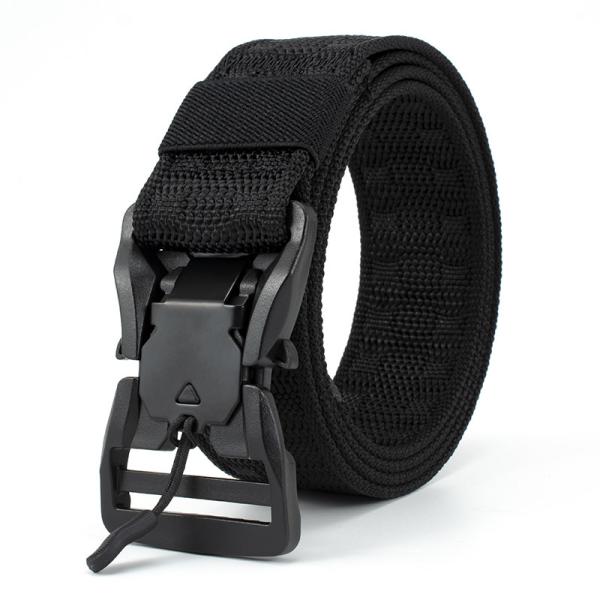 Quality Magnetic Alloy Nylon Mesh Belt 120cm Quick Release Buckle Belt for sale