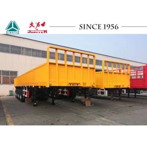 Buy cheap Custom Durable Flatbed Trailer Heavy Duty 4 Axle 500 Mm Side Wall Height from wholesalers