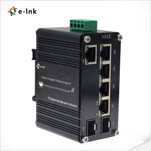 Buy cheap Industrial Gigabit PoE Switch 90W 8023bt Fiber Connectivity DIN Rail from wholesalers