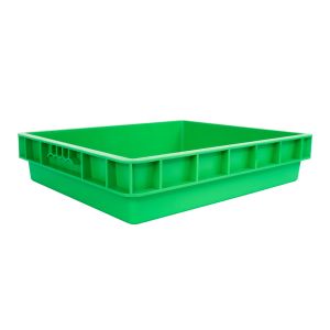 PP Durable Straight Wall Plastic Moving Crate for Food Turnover and Stackable