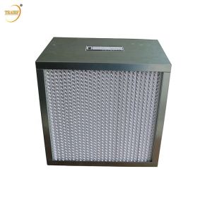 Buy cheap H13 H14 Aluminium Foil Paper Separator Deep Pleat HEPA Filter Box For Laboratory from wholesalers