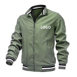 Leisure Classic American Style Comfortable Plus Size Loose Custom Logo Bomber