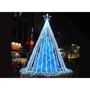 Custom large Christmas tree RGB lights music synchronization DMX512 control