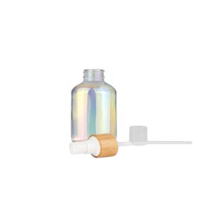 Buy cheap Electroplated Colorful Care Lotion Cream Spray Glass Pump Bottles With Bamboo Cap from wholesalers