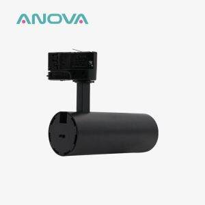 Buy cheap 15W 220V Dimmable Track Light 3CCT Switchable Single Spotlight Black 3 Phase product
