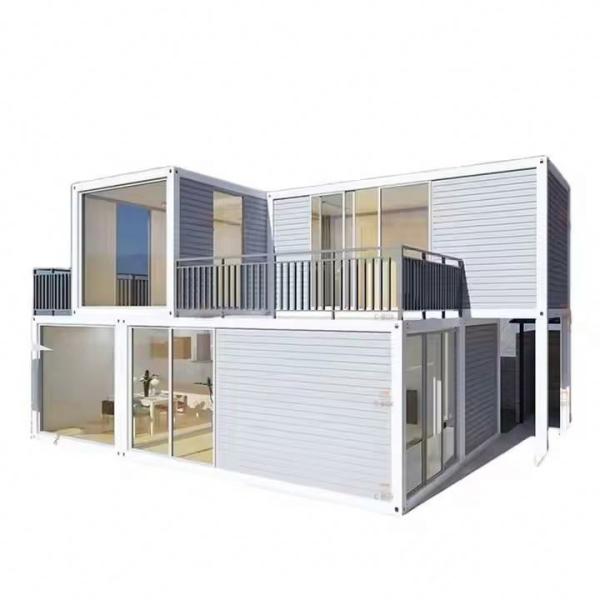 Quality Flat Pack Container House Steel Structure and EPS Sandwich Panel Wall and Aluminum Sliding Door with Lock for sale