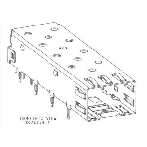 Buy cheap 2227302-1 Position SFP Cage Connector 4GB/S Press-Fit Through Hole No Light Pipe from wholesalers