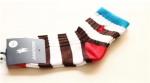 Buy cheap Colorful stripe design customized embroiderying logo OEM cozy cotton terry socks for baby from wholesalers