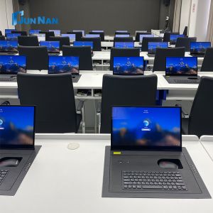 Conference Table LCD Screen Electric Flipper With Touch Function And Motorized