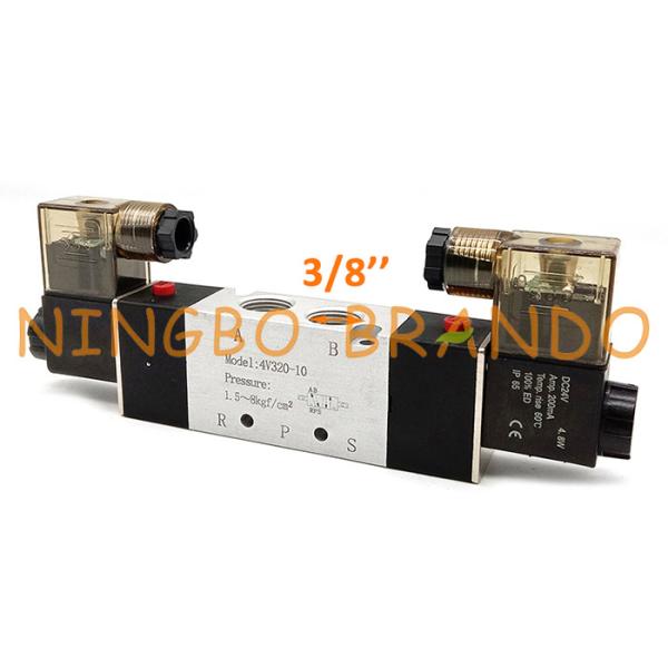 Buy cheap 4V320-10 3/8 Inch Double Solenoid 5/2 Way Pilot Pneumatic Valve from wholesalers