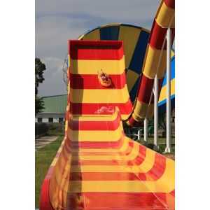 Buy cheap 304 Stainless Steel Fiberglass Water Slides High Capacity 13m Platform Height / Aqua Park from wholesalers