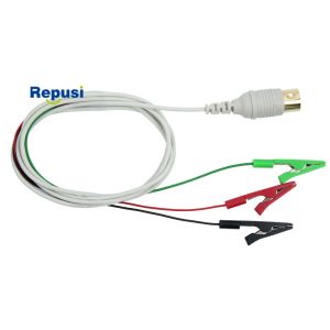 Buy cheap Resusable Shielded 3-Clip Lead Wire With Touchproof Connector 120m Length from wholesalers
