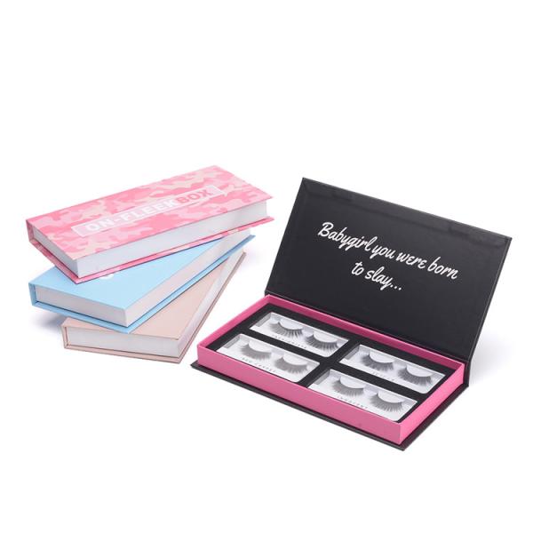 Buy cheap Luxury Printed Eyelash Packing Boxes With Magnetic Closure custom design from wholesalers