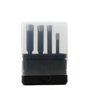 Buy cheap 45#Steel 4PC Vacuum Brazing Diamond Hole Saw Kit 6mm 8mm 10mm 12mm from wholesalers