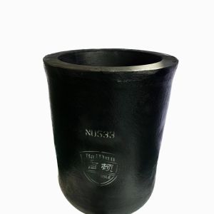 Buy cheap Carborundum Graphite Induction Furnace Crucible Cylindrical Straight Barrel Crucible from wholesalers