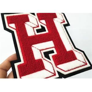 Buy cheap Handmade H  Letterman Patches  College Jacket Embroidery Chenille Greek Letters from wholesalers