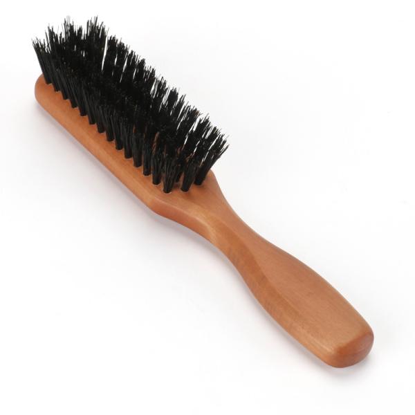 Custom LOGO Mens Grooming Kit 100% Natural Beech Wood Grade Beard Brush and Comb