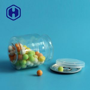 Buy cheap Clear PET Aluminum Top Cans Food Grade Cylindrical Packaging With Easy Peel Lid from wholesalers