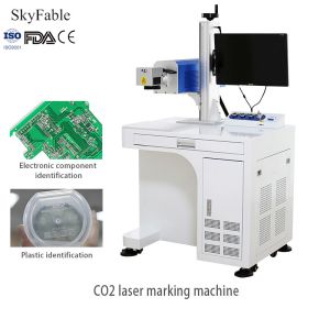 Buy cheap Carbon Dioxide Precision Laser Marking Machine Electronic Component Identification Equipment from wholesalers