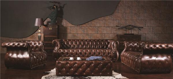 Quality Mediem Brown Extra Large Soft Leather Sofa Full Handwork Craft 5 Years Guerantee for sale