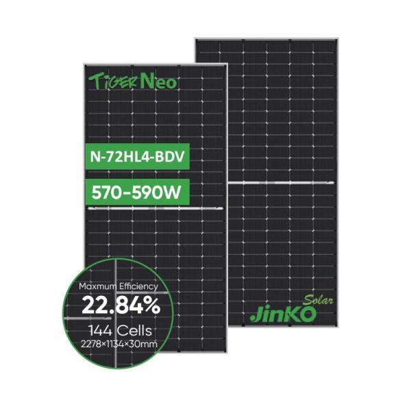 Buy cheap Jinko Solar 565-585W Tiger Neo N-type PV Modules with 144 Cells and Power Tolerance from wholesalers