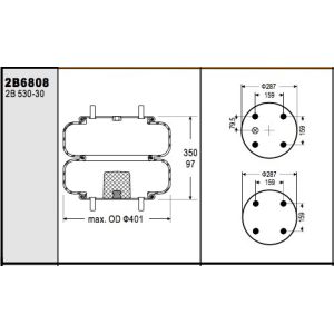 Buy cheap Watson & Chalin AS-0034 Double Convoluted Air Spring Contitech FD530-30 519 from wholesalers