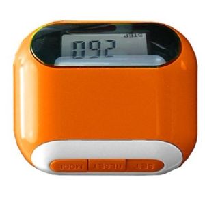 Solar pedometer with distance and calorie function