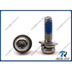 Buy cheap Stainless Steel Torx Pan Head SEMS Self Locking Screw with Flat & Spring Lockwasher from wholesalers