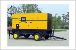 Buy cheap 3 Phase 4 Wires Trailer Mounted Diesel Generator , Soundproof Diesel Generator Set product