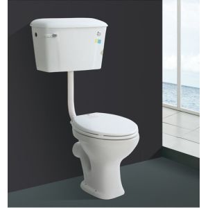 Buy cheap 520mm 2 Piece Wall Hung Toilet P Trap Side Flush Split With Water Tank product