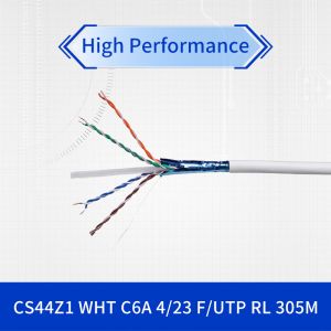 Buy cheap Category 6A F/UTP Shielded Network Cable with 500 MHz Bandwidth 75°C Operating Temperature and 23 AWG Solid Bare Copper from wholesalers